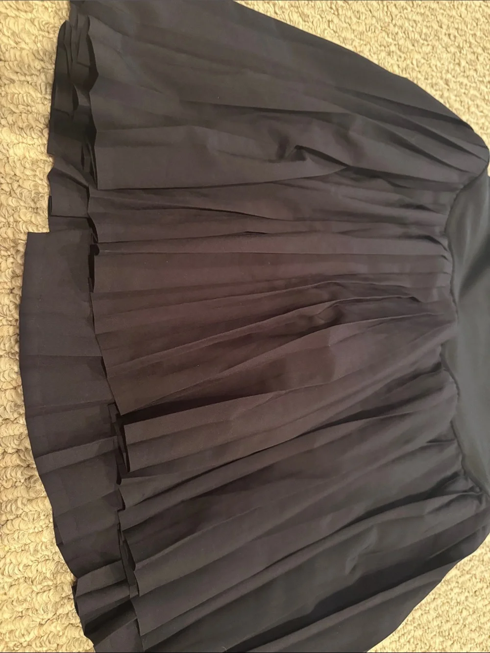 ALO Yoga Black Pleated Skater Skirt